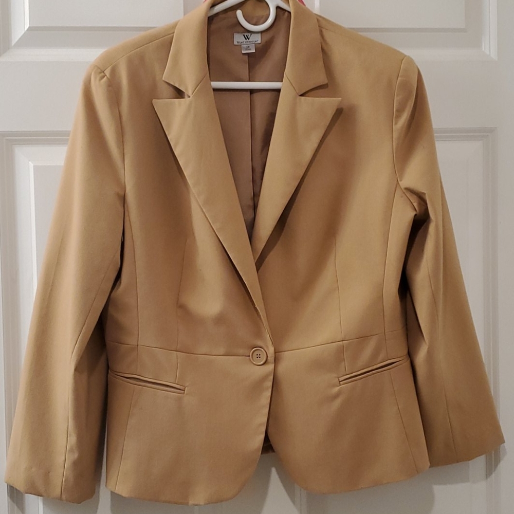 Worthington Tan Blazer Size 14
